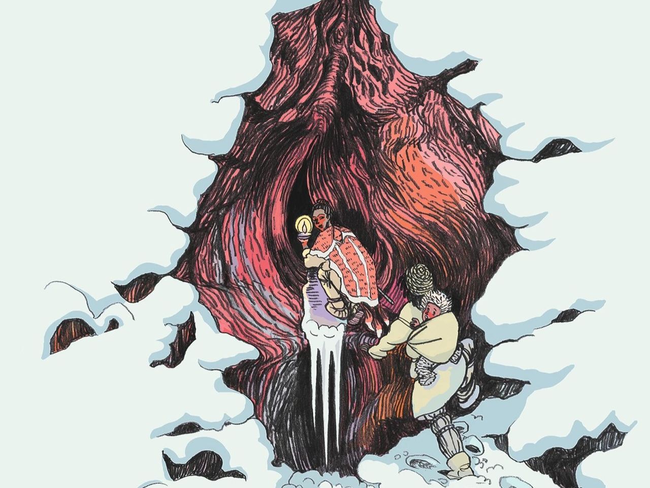 Ausschnitt aus dem Cover von "Die Frau als Mensch" (© Ulli Lust)